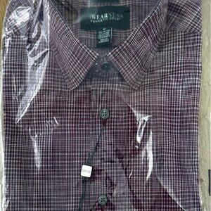 NEW Kenneth Cole Slim Fit 4-Way Stretch Button Up Shirt